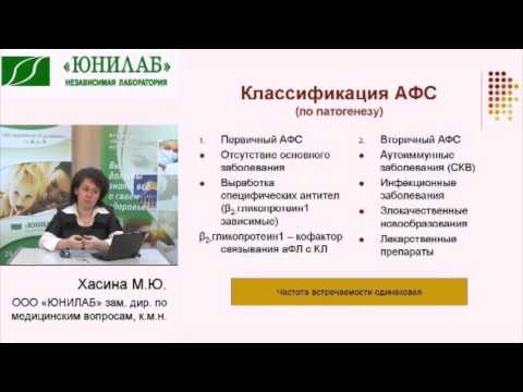 Видео: Антифосфолипидный синдром