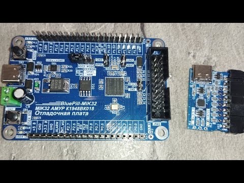 Видео: МК от Микрон Амур на плате BluePill-MIK32 | программатор BlueProg | обзор