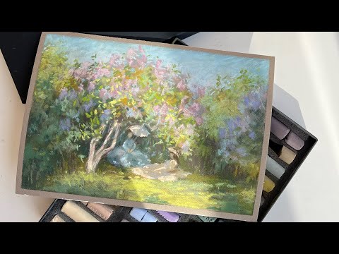 Видео: Рисуем пастелью как Клод Моне. Импрессионизм пастелью