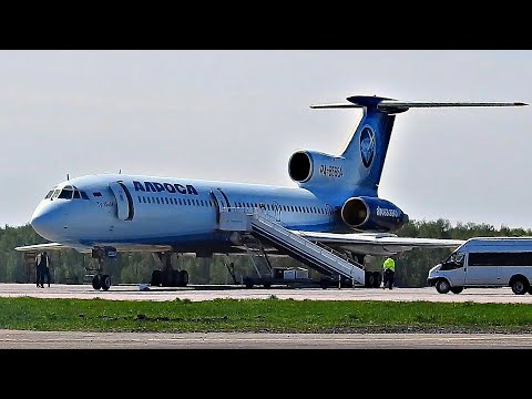 Видео: Ту-154 Такой полет уже не повторится. Пилоты даже в кабину пустили.