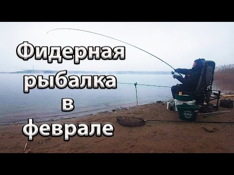 Видео: Фидерная ловля в феврале. Ловля карася зимой.