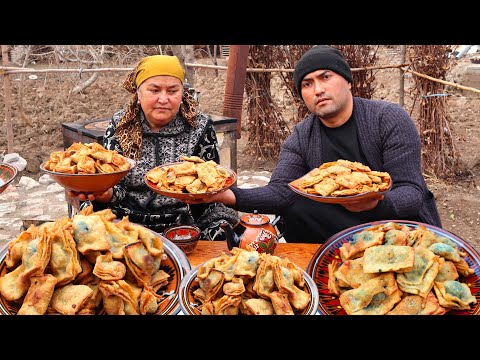 Видео: Готовим хрустящие ЧАК-ЧАК САМСА с зеленью | Cooking crispy CHAK-CHAK SAMSA