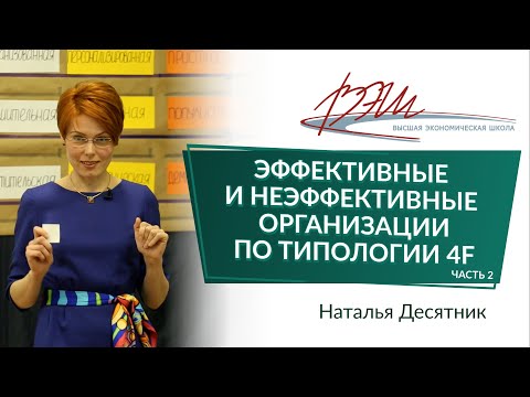 Видео: Эффективные и неэффективные организации по типологии 4F