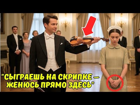 Видео: «Сыграй на скрипке — и я ЖЕНЮСЬ на тебе!» — усмехнулся миллионер, но ФИНАЛ заставил всех замолчать