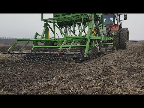 Видео: Сеялка Аллигатор-2,5.  Первые испытания.