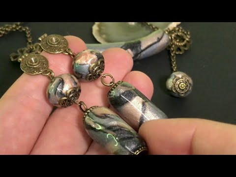 Видео: Удивительный искусственный плиточный кварцит из полимерной глины. Cernit Metallic + Translucent