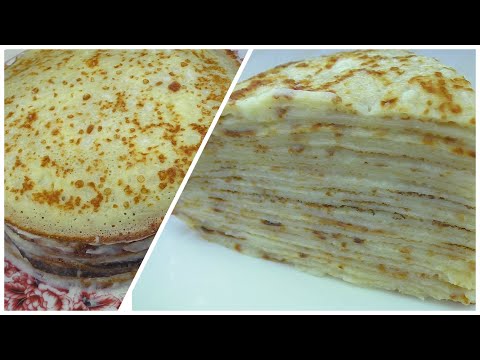 Видео: Блинный торт с заварным кремом!