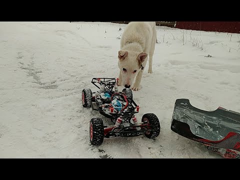 Видео: Снежный Дрифт Remo Hobby 9EMU & WHITE DOG