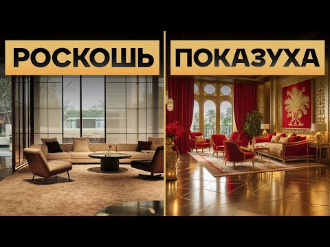 Видео: Как отличить настоящий ЛЮКС от ПОКАЗНОЙ РОСКОШИ — не позволь себя обмануть!