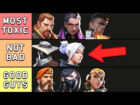 Видео: Рейтинг САМЫХ ТОКСИЧНЫХ основных агентов в Valorant