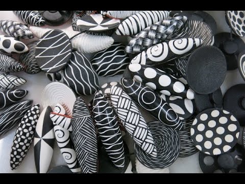 Видео: Серия «Черно-белая», «Горячий рисовый тростник» из полимерной глины