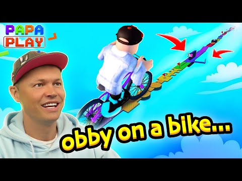 Видео: Паркур на Велосипеде!!! Obby на Велосипеде