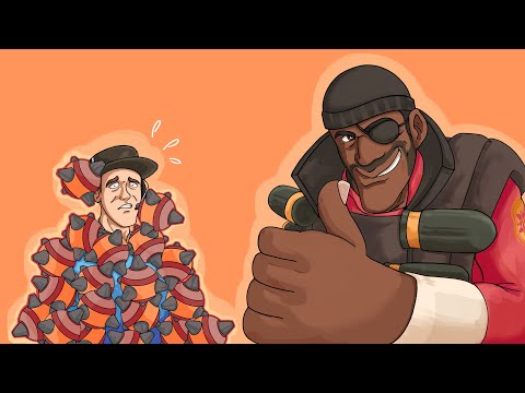 Видео: Какой максимальный (и минимальный) возможный урон может нанести подрывник в TF2?