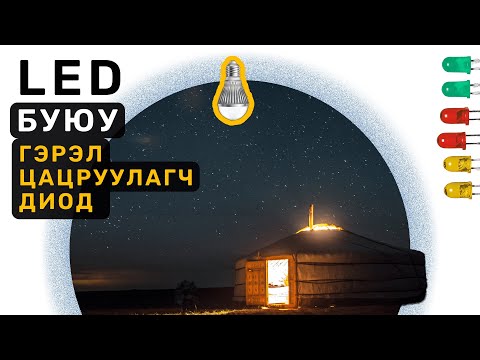 Видео: 🔍ШУ-ны хялбаршуулсан нийтлэл Ep:30 LED буюу Гэрэл Цацруулагч Диод|Физикийн ухааны доктор, Н.Тэгшбаяр