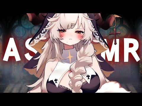 Видео: [ASMR] Обиженная овечья сестра чистит тебе уши 🙏🐑 Виртуальная монахиня