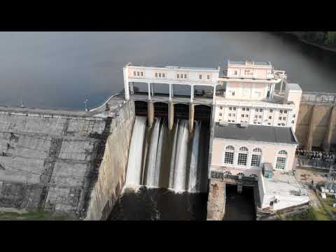 Видео: Широковская ГЭС и водохранилище