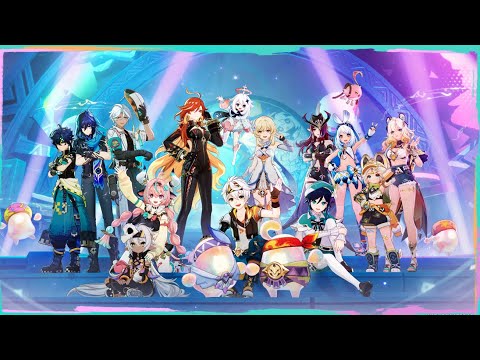 Видео: Большое обновление Genshin Impact. Лето! Жара? Курорт! #4 . Звезда Удачи.