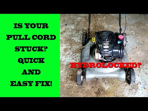 Видео: Застрял шнур газонокосилки? Быстрое и простое решение!