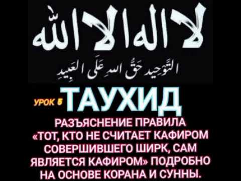 Видео: Таухид. 3 пункт./ «Тот, кто не считает кафиром совершившего ширк, сам является кафиром».