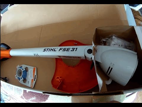 Видео: Распаковка электротриммера STIHL FSE 31 (электрокоса)