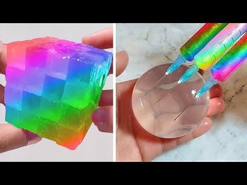 Видео: Самые удовлетворяющие видео слизи ASMR | Расслабляющая странно удовлетворяющая слизь 2020 | 582