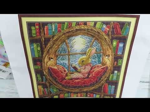Видео: Обзор печатной вышивки крестом Newcraftday