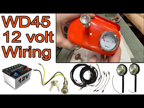 Видео: Allis Chalmers WD45 — Часть 6 (12-вольтовая проводка с генератором)