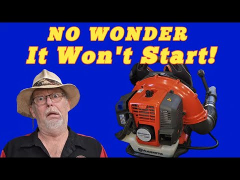 Видео: Ремонт воздуходувки Husqvarna 150 BT — НЕ УДИВИТЕЛЬНО, ЧТО ОН НЕ ЗАВОДИЛСЯ!