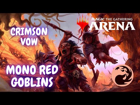 Видео: Колода Моно-красная гоблины /Mono-red goblins deck. MTG arena / мета 2022