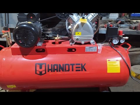 Видео: Компрессор HANDTEK 460 /100. Небольшой Тест