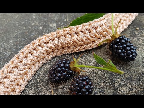 Видео: Вяжем плотный декоративный жгут крючком. 🐉 crochet pattern. 🐛 Оригинально и просто!
