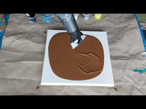 Видео: # 81 Акриловая заливка от А до Я.  Рисуем феном