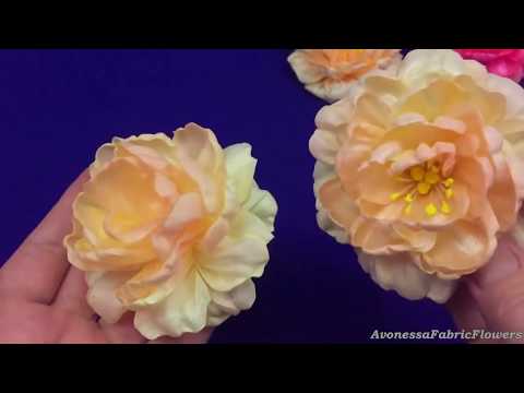 Видео: Ribbons peony.Another way/Peonía hecha de cintas/Пион из лент. Другой способ