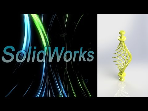 Видео: SolidWorks. Декоративная модель. (Урок 16) / Уроки SolidWorks