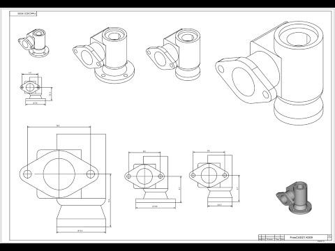 Видео: FreeCAD21 Параллелепипед Cоздание клона Cоздание вариантов Уменьшение Увеличение Чертеж K09