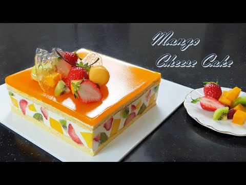 Видео: Как приготовить чизкейк из манго / желе из манго / Рецепт / Фруктовый торт