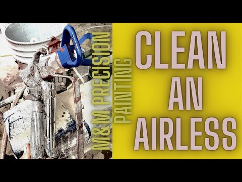 Видео: Как очистить безвоздушный краскопульт
