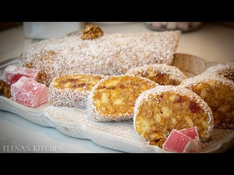 Видео: ЛОКУМЕНО РУЛО БЕЗ ПЕЧЕНЕ/BISCUIT TURKISH DELIGHT ROLL/NO BAKE EASY RECIPE