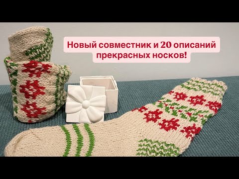 Видео: Влог 19/25 - Новый совместник и 20 описаний прекрасных носков с Ravelry