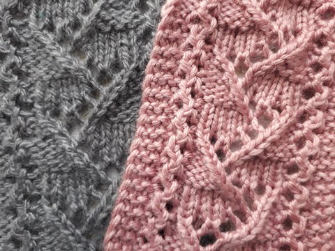 Видео: Вяжем Ажурный Узор для кардигана#вязание спицами#узор