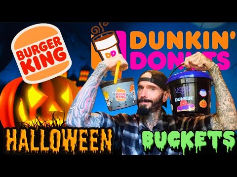 Видео: Burger King и Dunkin’ Halloween 🎃 Улов Boo Buckets 2025!!