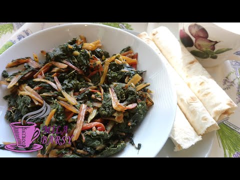 Видео: "Борани" из свекольной ботвы Армянская кухня | Traditional Armenian dish "Borani"