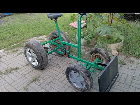 Видео: Обзор и размеры рамы #велотрактор #велотачка #веломашина #трактор на педалях🚜👍