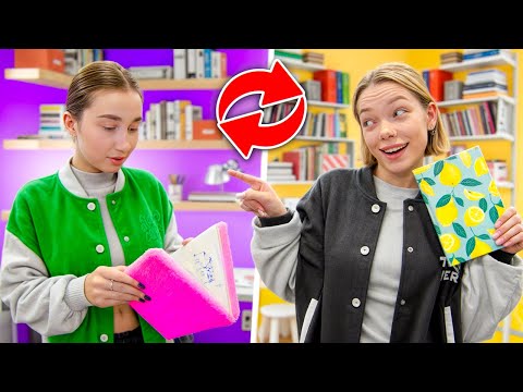 Видео: ОБМЕН ДНЕВНИКАМИ на 24 Часа! Челлендж