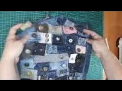Видео: DIY 😍 СУМКА ИЗ ДЖИНСОВЫХ ПУГОВИЦ 💙 SO I HAVE NOT SEW A BAG FROM DENIM BUTTONS YET #diy #recycling