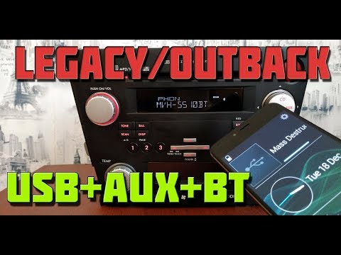 Видео: Магнитола LEGACY / OUTBACK USB AUX BLUETOOTH (S510BT) + SmartSync