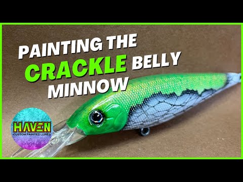 Видео: Приманка Crackle Belly Minnow #окраска приманки #индивидуальнаяприманка