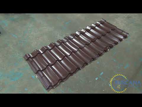 Видео: Линия для производства металлочерепицы