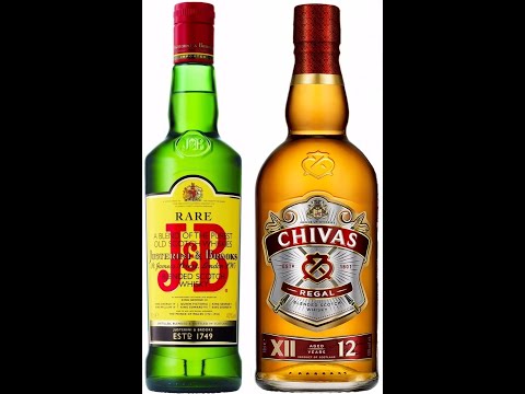 Видео: Сравнение Blended Scotch Whisky J&B Rare с Whisky Chivas Regal.