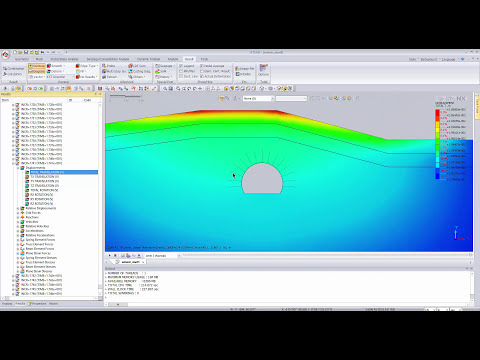 Видео: Моделирование сейсмического воздействия на обделку тоннеля в программе midas GTS NX
